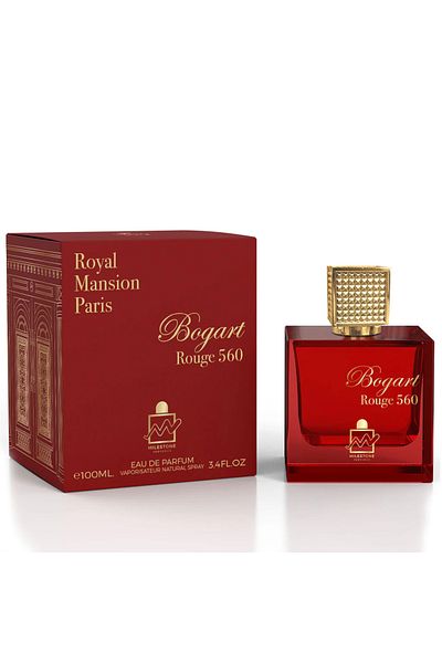 Milestone Bogart Rouge (UNISEX), 100 ml Edp, Woody Notes, Elegant Bottle