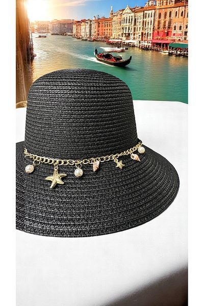 Deeplively Women's Straw Hat Summer Beach Hat Premium Quality - Foldable - Adjustable to Head