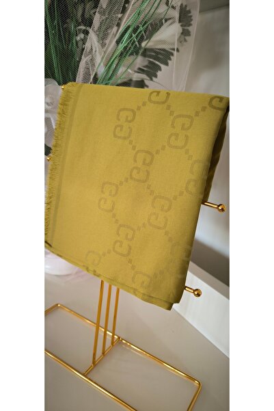 FRESCO SCARFS Kadın Tesettür Ipeksi Pamuk Jakar G Desen Şal*oliv