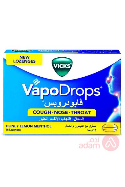 Vicks VAPODROPS HONEY LEMON 16 LZ(0178)