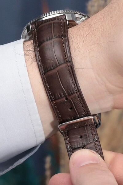 Onywatch 24mm Gerçek Deri Saat Kordonu Deri Saat Kayışı 24mm Saat Kordonu Der...