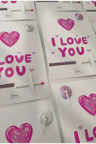 SooPRINT I Love You Wish Card - Celebration / Birthday / Valentine's Day / Gift / Memory