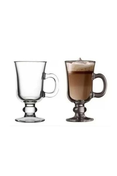Paşabahçe 55141 كوب قهوة أيرلندي بمقبض 2 عبوة