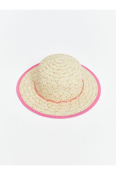 LC Waikiki Lcw Baby Bow Detailed Baby Girl Straw Hat (S5)