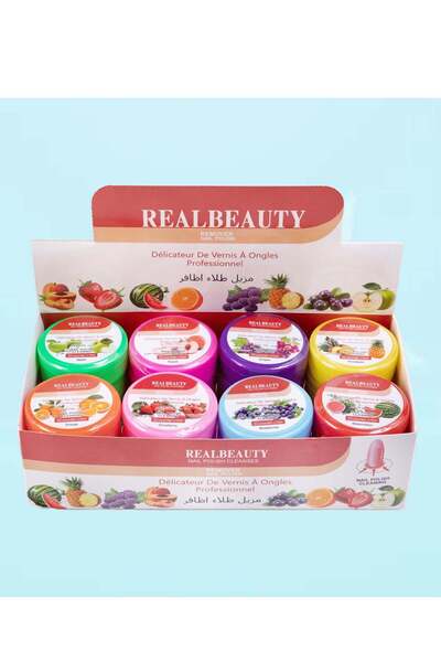real beauty 8-piece Nail Polish Remover Real Beauty with Various Scents