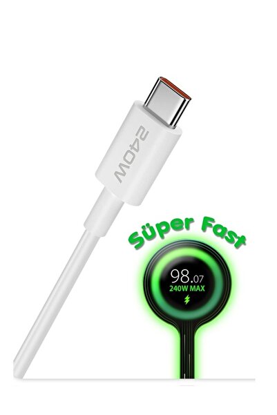 CB61 240w Type-C Saliseli Süper Fast Şarj ve Data Kablosu