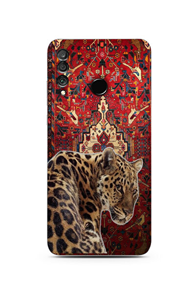 moonset Huawei P30 Lite Uyumlu Leopar Tasarımlı Baskılı Şeffaf Telefon Kılıfı