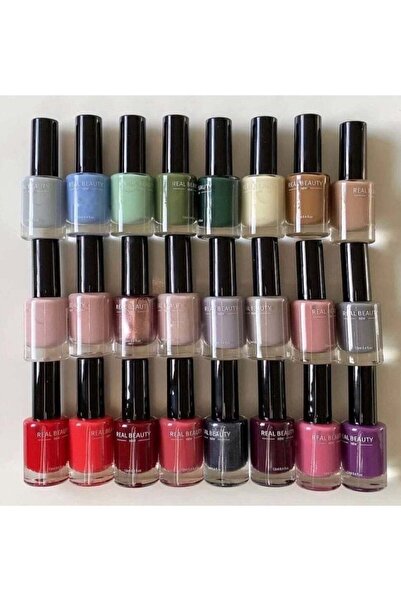 real beauty طلاء أظافر 24 لونًا