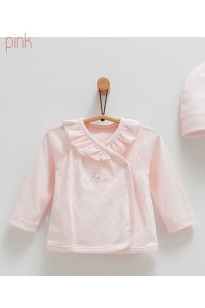 Caramell İncibaby 100% Natural Cotton Jacquard Summer 5'Li Baby Girl Hospital Output New Season 2025