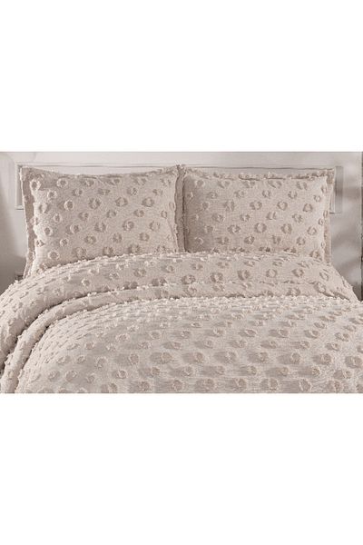 Sivalde Hayal Cappuccino Double Chenille Pique Set