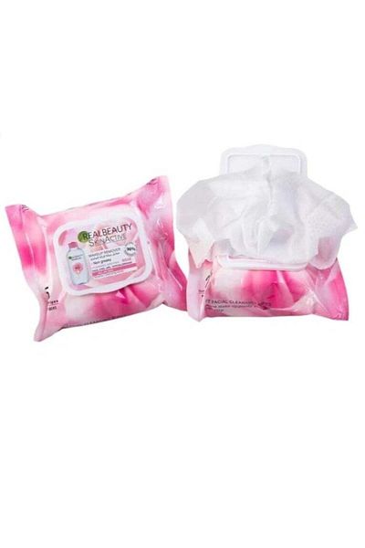 real beauty Pure Clean Makeup Remover Wipes 25 Pieces