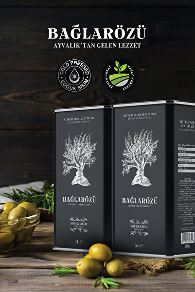Bağlarözü 2024/2025 Erken Hasat Soğuk Sıkım 2 Adtx5lt Natürel Sızma Zeytinyağı