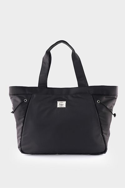 ICONE BAG Dámská taška z tenké padákové tkaniny, smršťovací s elastickými stranami, velká kapsa vpředu.