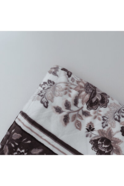 Brava Casa Royal Earth Blanket, Cream Brown, 220x240 cm, Soft, Warm, Oeko-Tex Certified, BravaCasa