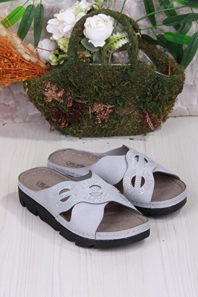 fort 220507 Сірі зручні еластичні анатомічні жіночі капці