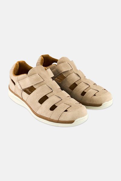 English Laundry Men Velcro Closure Casual Shoes, Taupe