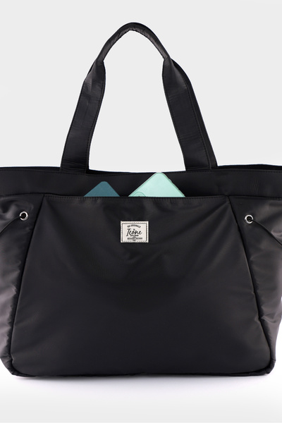 ICONE BAG Women's Bag Made of Thin Parachute Fabric, with Elasticated Sides, Foldable, with a Large Front Pocket.