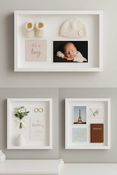 Tuğra Sanat Galerisi 35x50 Camsız Anı Çerçevesi | Yatay Dikey Kullanıma Uygun...