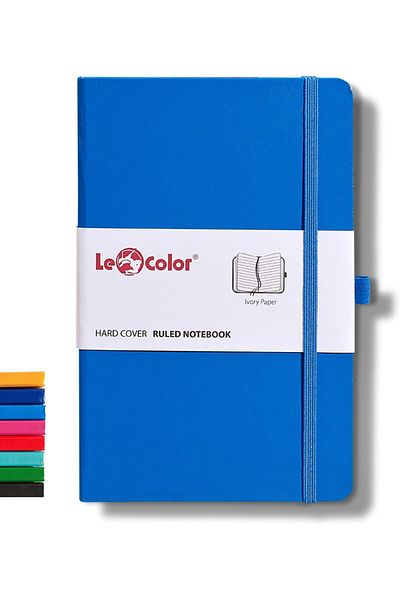 STOREMAX Muartshop Color Undated Classic Notebook Rec Note 13X21 Lined Blue 871301