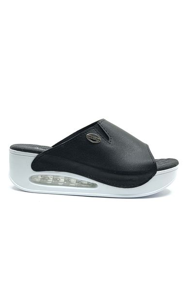 KOCAMANLAR Aryan 100-962 D.R Recommended Air Sole Orthopedic Women's Slippers Black