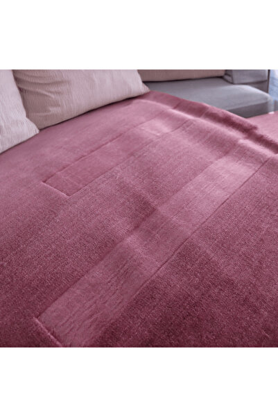 Brava Casa Royal Passion Blanket, Pale Cherry, 220x240 cm, Soft, Warm, Oeko-Tex Certified, BravaCasa