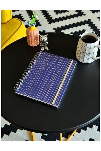 STOREMAX Muartshop Journals Hard Cover Spiral Notebook 17X24 cm 90 Gr. 96 Yp.Striped 871301
