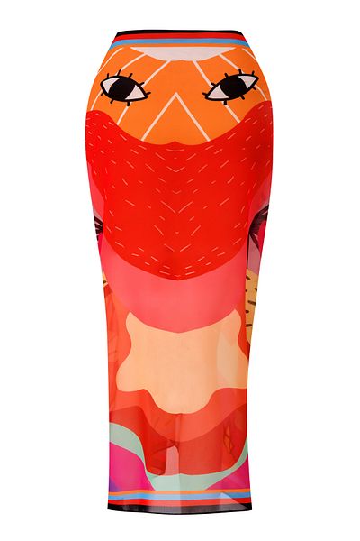 CUPSEA Rainbow Patterned Multicolored Pareo