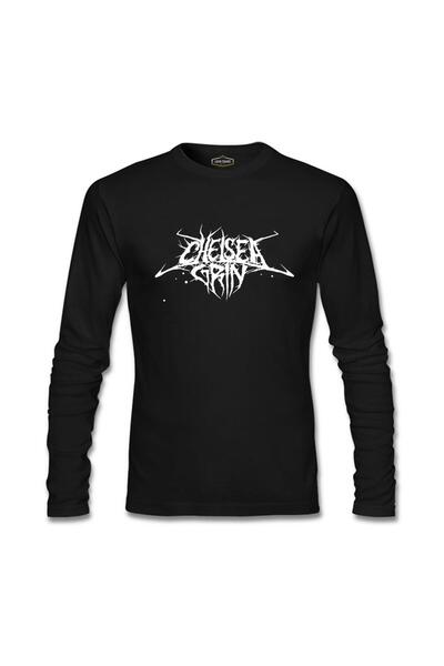 Lord T-Shirt Chelsea Grin - Logo Siyah Erkek Sweatshirt
