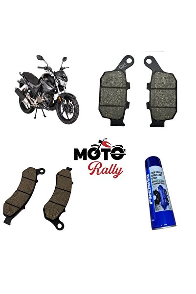 monero Mondial Drift L 125 Fren Balata Takımı Ön Ve Arka Ve Balata Sprey