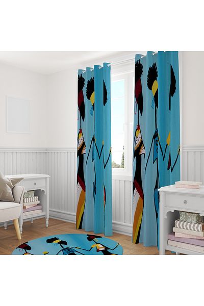stellahomes Special Design Decorative Background Curtain 140X260 cm Single Wing