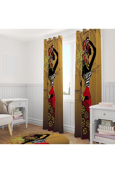 stellahomes Special Design Decorative Background Curtain 140X260 cm Single Wing