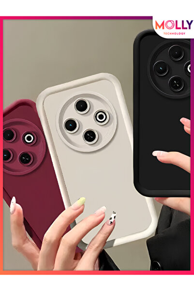 Molly Tecno SPARK 30C İçin Siyah Kenarları Kalın Pan Silikon Kılıf