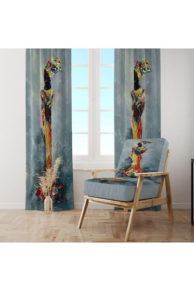 stellahomes Special Design Decorative Background Curtain 140X260 cm Single Wing