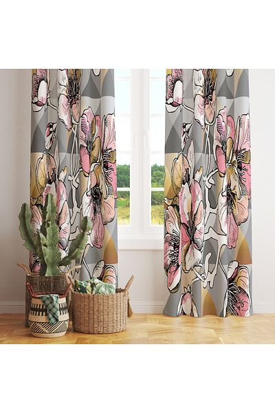 stellahomes Special Design Decorative Background Curtain 140X260 cm Single Wing
