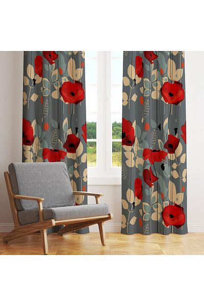 stellahomes Special Design Decorative Background Curtain 140X260 cm Single Wing
