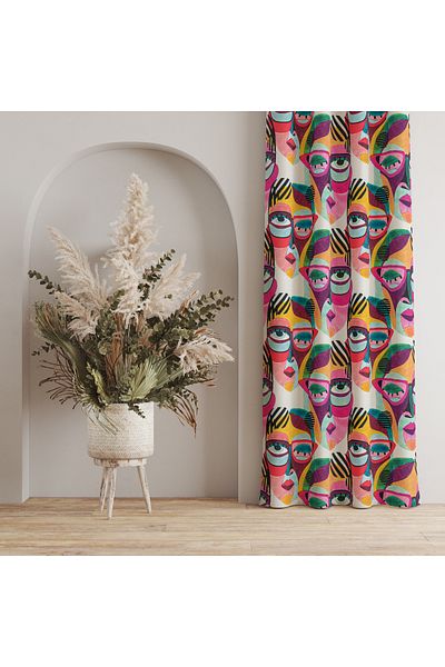 stellahomes Special Design Decorative Background Curtain 140X260 cm Single Wing