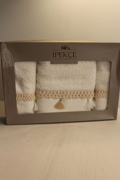 Durul Silky Towel Set 3 Pieces Aden Boxed 30X50