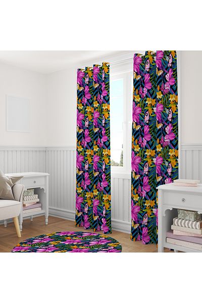 stellahomes Special Design Decorative Background Curtain 140X260 cm Single Wing