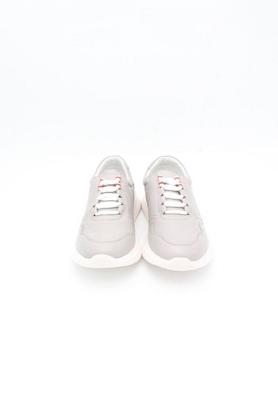 ENDİCAN 0013 1500 Men's Genuine Leather Sports Shoes Silver Gray