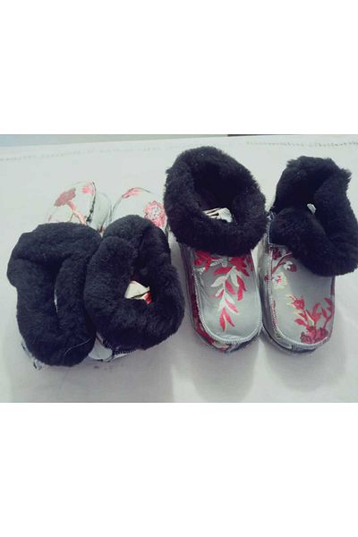 hoaryage 100% Γνήσιο δέρμα αρνιού με μαλλί Lamb's Leather ΠΑΠΟΥΤΣΙΑ Παντόφλες Μποτάκια