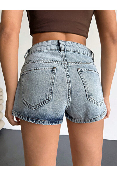 EmWay'S DENİM Emway's Denim Kadın Açık Mavi Kot Şort