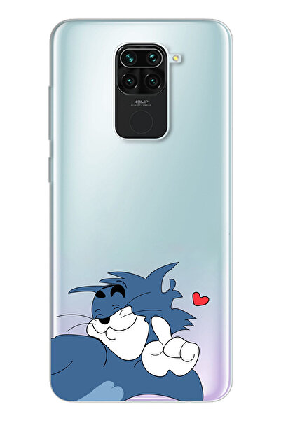 moonset Xiaomi Redmi Note 9 Uyumlu Tom Tasarımlı Baskılı Şeffaf Telefon Kılıfı