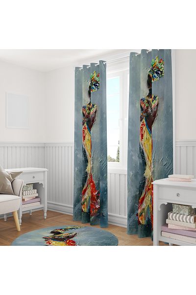 stellahomes Special Design Decorative Background Curtain 140X260 cm Single Wing