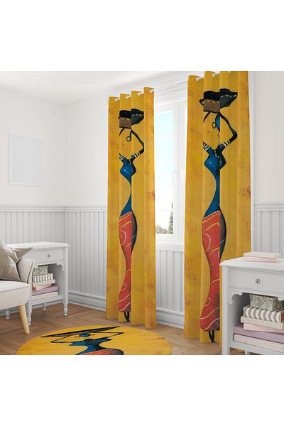 stellahomes Special Design Decorative Background Curtain 140X260 cm Single Wing