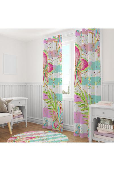 stellahomes Special Design Decorative Background Curtain 140X260 cm Single Wing