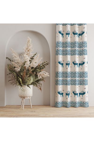 stellahomes Special Design Decorative Background Curtain 140X260 cm Single Wing
