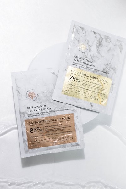 Savia Intensive Moisturizing and Brightening Sheet Mask| Aloe Vera Barbadensis Extract| Hyaluronic