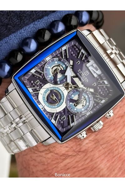 Reward Silver Navy Steel Cord, Functions Active, 5 Atm,Vip Men Wrist Watch Bracelet Gift