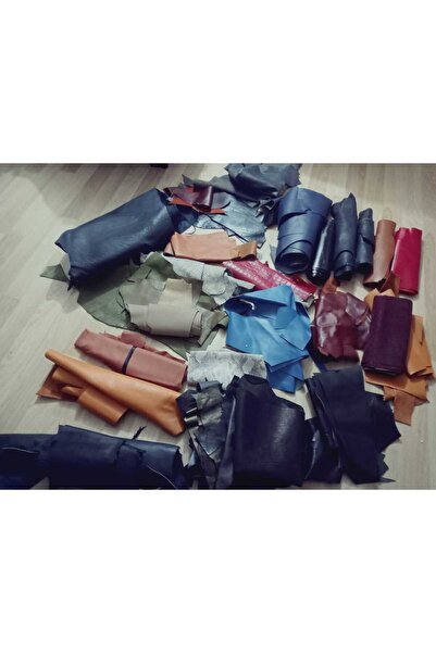 hoaryage Crazy Deri, Kalın Derisi Parçaları Karışık Ebatlarda, Çanta Cüzdanlık Yarim Ki̇lo