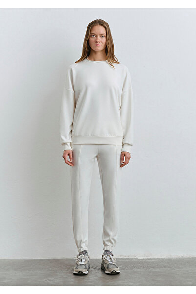 Mavi White Modal Sweatshirt - Lux Touch Tencel, 168837 -70057